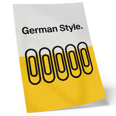 Decoratieve poster Strakke geometrische lijnen en contrasterende kleuren