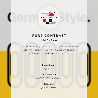 Decoratieve poster Strakke geometrische lijnen en contrasterende kleuren