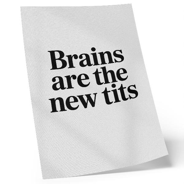 Poster Contrasterende typografische motieven met een inspirerende boodschap.