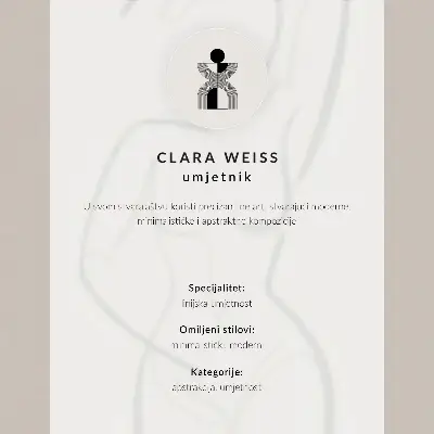 Decoratieve poster abstracte gezichtslijnen in modern minimalisme