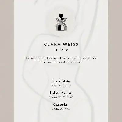 Decoratieve poster abstracte gezichtslijnen in modern minimalisme