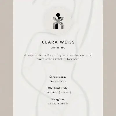 Decoratieve poster abstracte gezichtslijnen in modern minimalisme