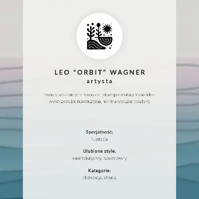 Decoratieve poster met abstracte geometrische bladeren op een beige achtergrond