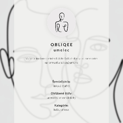 Wandposter Subtiele vormen, elegante lijnen en harmonie.