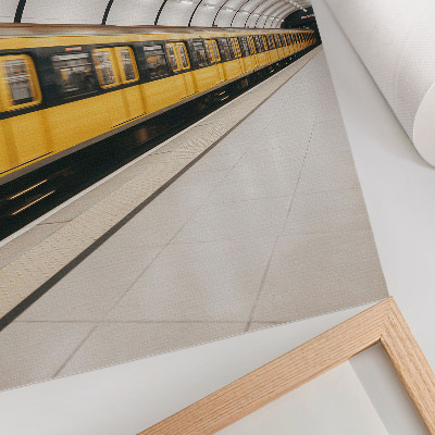 Decoratieve poster Moderne metro, vloeiende lijnen, dynamisch