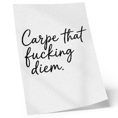 Wandposter Zwarte tekst op een witte achtergrond met een motiverende slogan.