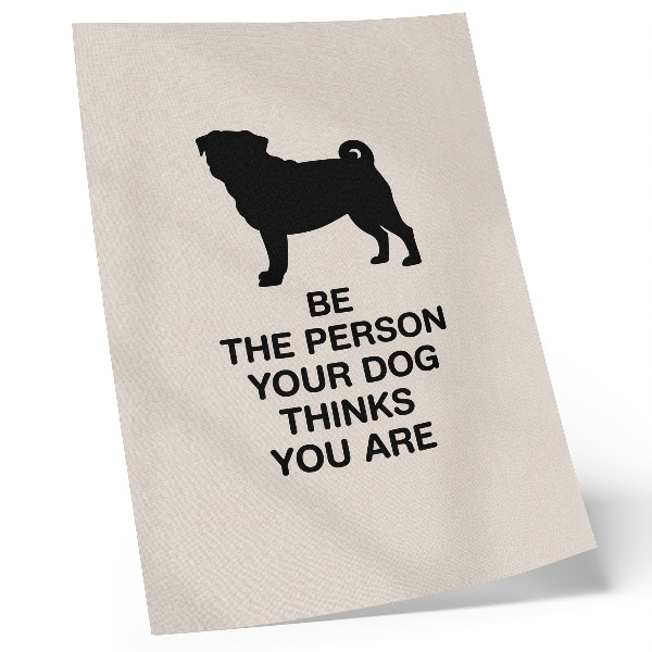 Decoratieve poster Motivatie en de hond