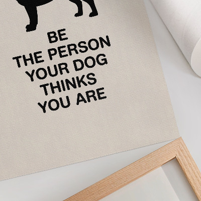 Decoratieve poster Motivatie en de hond