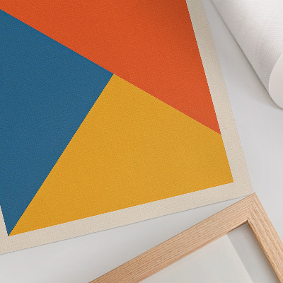 Poster Geometrische vormen, intense kleuren, moderne sfeer