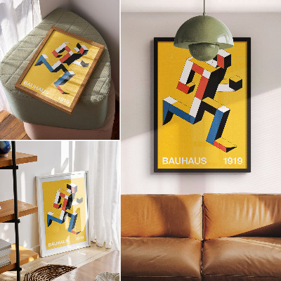 Poster Expressief patroon, geometrie, dominantie van kleur, moderniteit