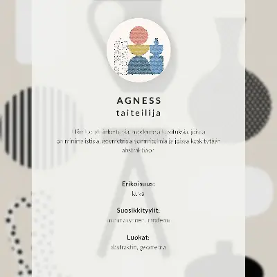 Wandposter geometrische architectuur met kleuren, harmonie en ruimte