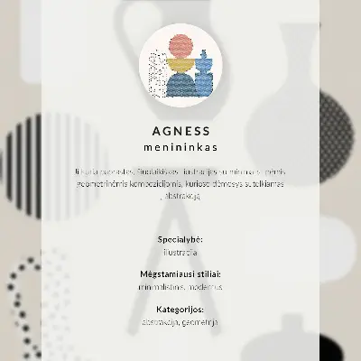 Wandposter geometrische architectuur met kleuren, harmonie en ruimte