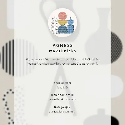 Wandposter geometrische architectuur met kleuren, harmonie en ruimte