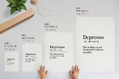 Poster Depressie definitie
