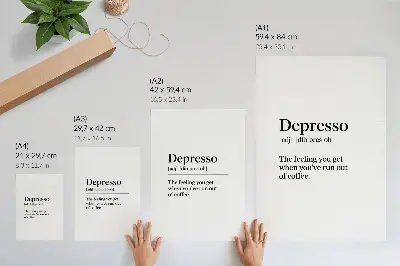 Depressie definitie poster