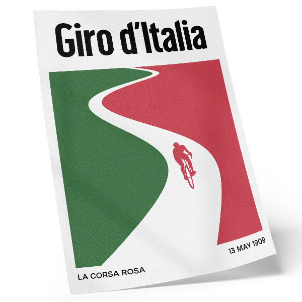 Decoratieve poster Contrasterende kleuren, dynamische minimalistische stijl