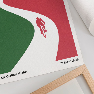 Decoratieve poster Contrasterende kleuren, dynamische minimalistische stijl