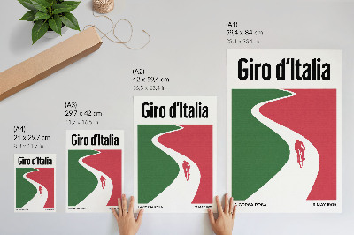Decoratieve poster Contrasterende kleuren, dynamische minimalistische stijl