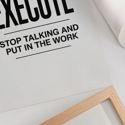 Poster Een motiverende tekst in een minimalistische stijl.