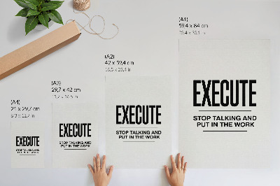 Poster Een motiverende tekst in een minimalistische stijl.