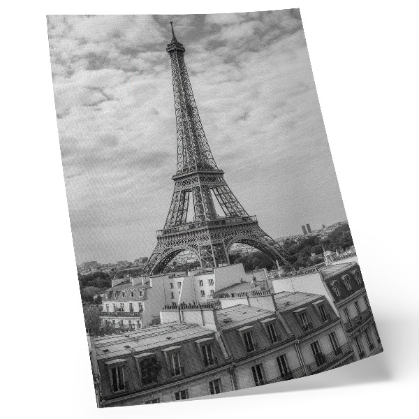 Decoratieve poster Elegante Eiffeltoren in grijs, modern perspectief