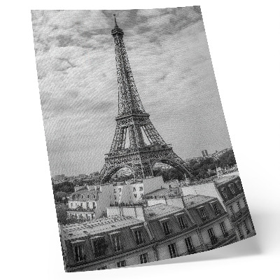 Decoratieve poster Elegante Eiffeltoren in grijs, modern perspectief