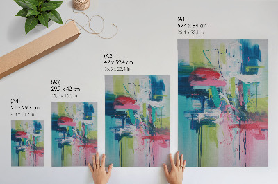 Wandposter Intense kleuren, energie, abstractie