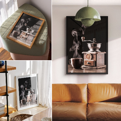 Wandposter Sfeervolle ambiance, klassieke motieven, donker kleurenpalet