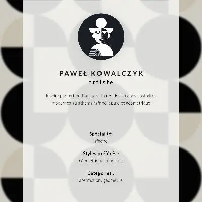 Poster met geometrische vormen in minimalistische en moderne kleuren