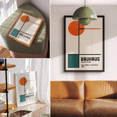 Poster Geometrie, kleuren, minimalisme, moderniteit, vorm