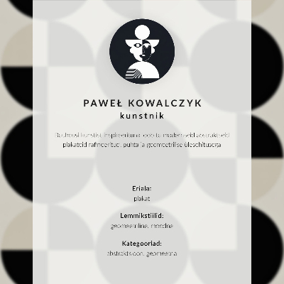 Poster Geometrie, kleuren, minimalisme, moderniteit, vorm