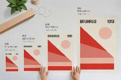 Decoratieve poster geometrische compositie in modern minimalisme
