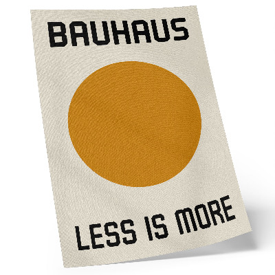 Wandposter Minimalistische cirkel Bauhaus crèmekleurige achtergrond