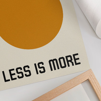 Wandposter Minimalistische cirkel Bauhaus crèmekleurige achtergrond