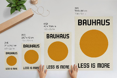 Wandposter Minimalistische cirkel Bauhaus crèmekleurige achtergrond