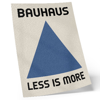 Decoratieve poster De Bauhaus-stijl wordt gekenmerkt door geometrische eenvoud.