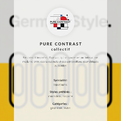 Decoratieve poster De Bauhaus-stijl wordt gekenmerkt door geometrische eenvoud.