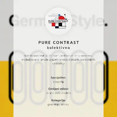 Bauhaus stijl poster met geometrisch ontwerp