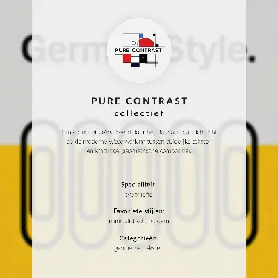 Bauhaus stijl poster met geometrisch ontwerp