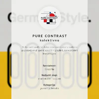Bauhaus stijl poster met geometrisch ontwerp