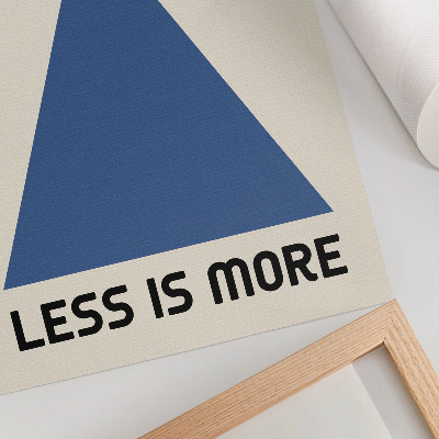 Decoratieve poster De Bauhaus-stijl wordt gekenmerkt door geometrische eenvoud.