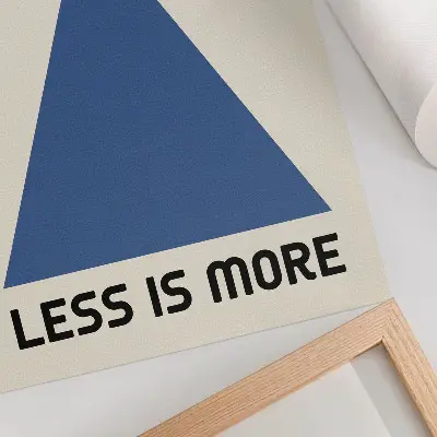Bauhaus stijl poster met geometrisch ontwerp
