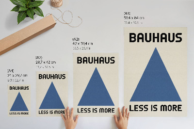 Decoratieve poster De Bauhaus-stijl wordt gekenmerkt door geometrische eenvoud.