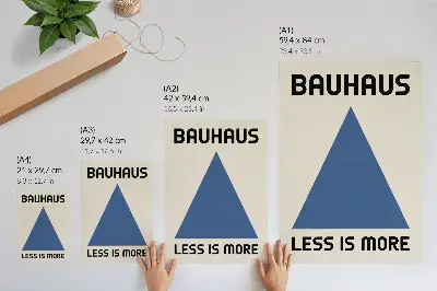 Bauhaus stijl poster met geometrisch ontwerp
