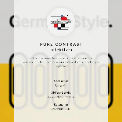 Bauhaus stijl poster met geometrisch ontwerp