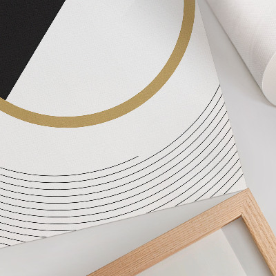 Poster Geometrisch patroon, contrasterende kleuren, moderne stijl