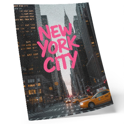 Wandposter Wolkenkrabbers moderniteit roze accent