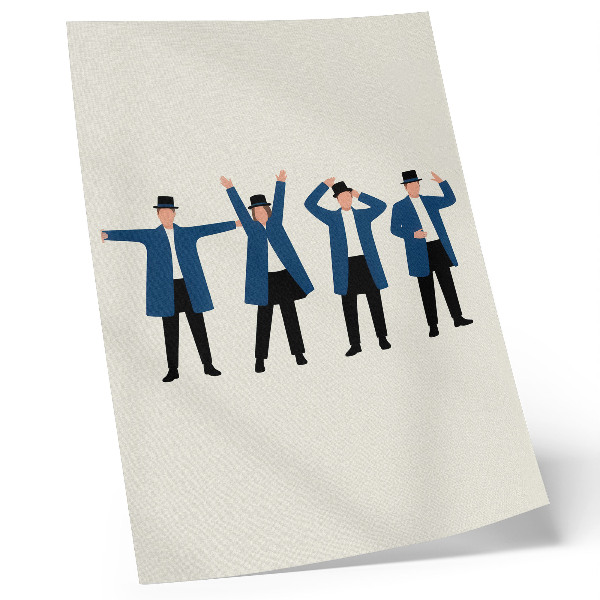 Wandposter Moderne personages in Scandinavische stijl