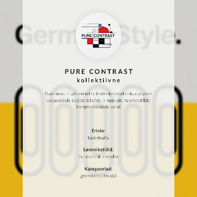 Decoratieve poster Geometrische letter met kleurrijke druppels