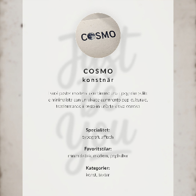 Wandposter Minimalistische inscriptie met contrasterend motief